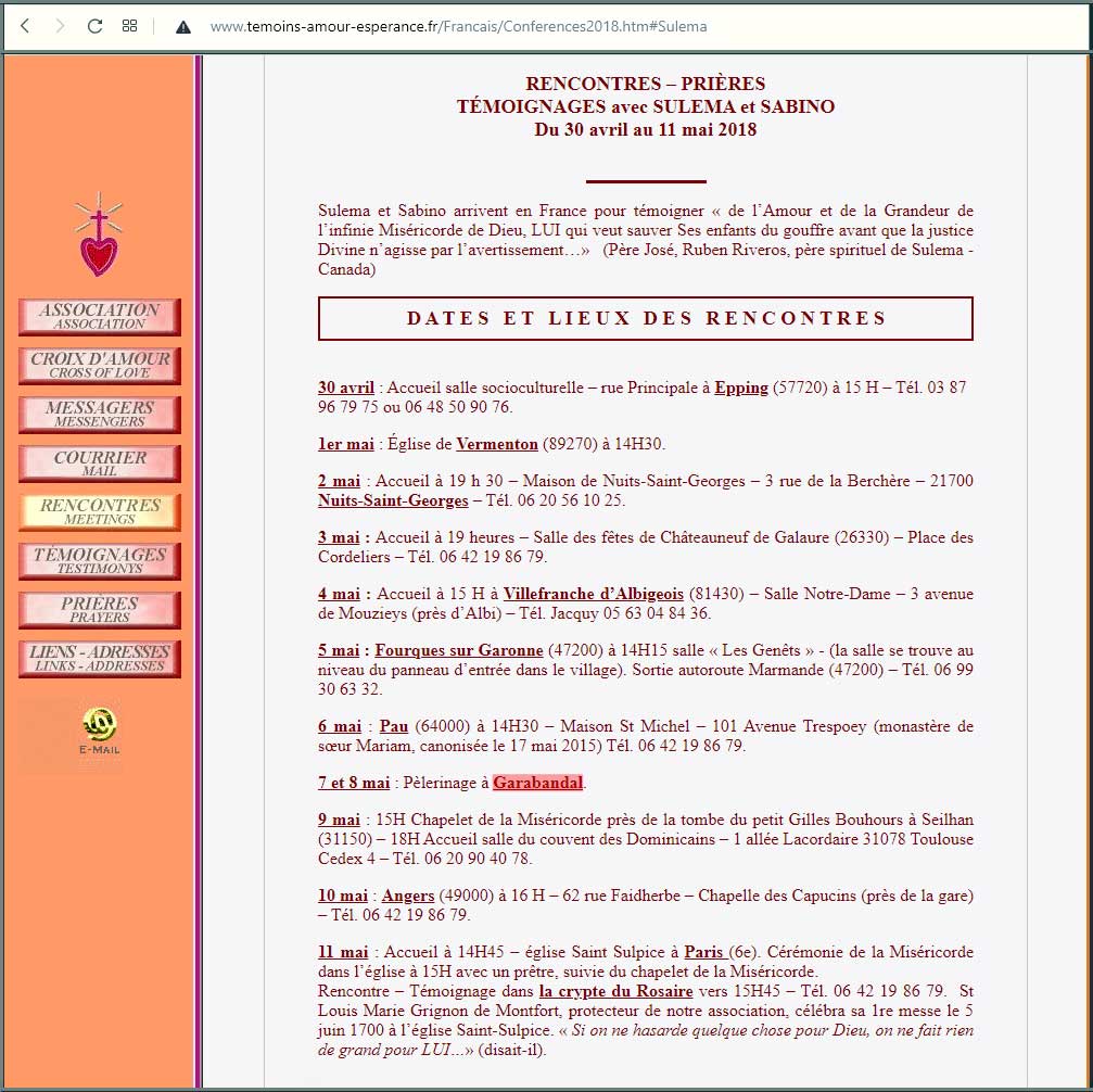 Pelerinage_Sulema_Garabandal_2018